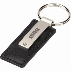 Keychain vinyl leather black