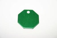 Dog ID tag Oktagon green